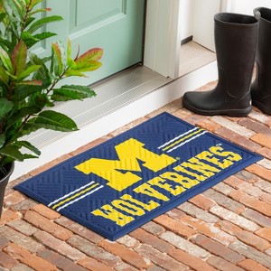 Embossed Mat, Cross Hatch, University Of Michigan - 1 of 4
