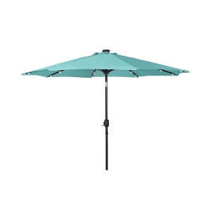 WestinTrends 9 Ft Outdoor Patio Solar LED Market Table Umbrella - 1 of 4
