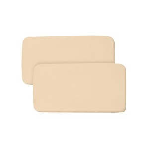 BreathableBaby All-in-One Fitted Sheet & Waterproof Cover for 33" x 15" Bassinet Mattress (2-Pack) - 1 of 4