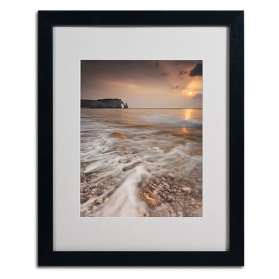Trademark Fine Art -Mathieu Rivrin 'Etretat' Matted Framed Art