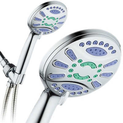 Six Setting Elite High Pressure Ultra Luxury Handheld Shower Head Chrome - AquaDance