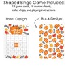 Big Dot of Happiness Fall Pumpkin - Bingo Cards and Markers - Halloween or Thanksgiving Party Shaped Bingo Game - Set of 18 - 3 of 4
