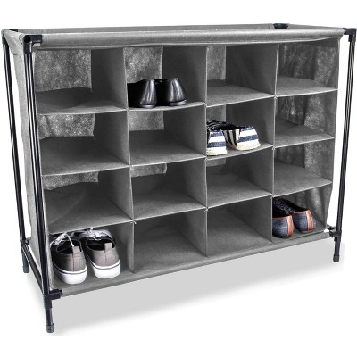 10 Shelf Hanging Shoe Storage Organizer Gray - Room Essentials™ : Target