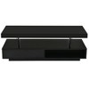 PAGED Modern Coffee Table with 2 Drawers and Display Shelves,51.2" Center Table with LED Lights for Living Room,Office - 4 of 4