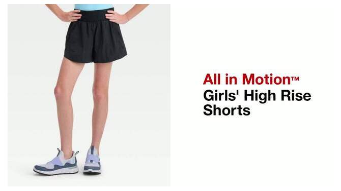 Girls&#39; High-Rise Shorts - All In Motion™, 2 of 5, play video