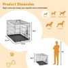 Maliang Dog Crate with Divider Panel,24 Inch Double Door Folding Metal Wire Dog Cage with Plastic Leak-Proof Pan Tray - 4 of 4