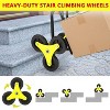 2 in 1 Stair Climbing Hand Trucks,  330 LBS Stair Climbing Dolly, Foldable Stair Dolly for Stairs with 6 Rubber Wheels & Telescoping Handle - 2 of 4