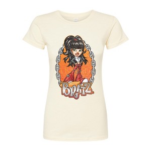 Women's - Bratz - Chains and Flames with Jade Fitted Graphic T-Shirt - 1 of 3