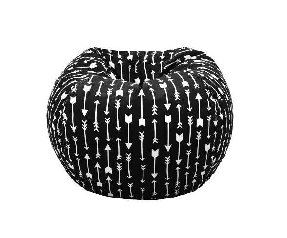 Microsuede Bean Bag Black Arrows - Acessentials