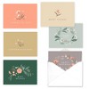 36ct Beautiful Blooms Assortment Pack: Canopy Street Floral Notecards, Stationery Multi Pack, Blank Inside, All Occasions - 2 of 2