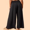 Blogilates Women's Homebody Foldover Wide Leg Pants - 2 of 4