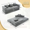 Convertible Sofa Couch Modern Ergonomic Foam Support with Washable Cover for Living Room Apartment 77.95W - 3irtyhousy - 4 of 4