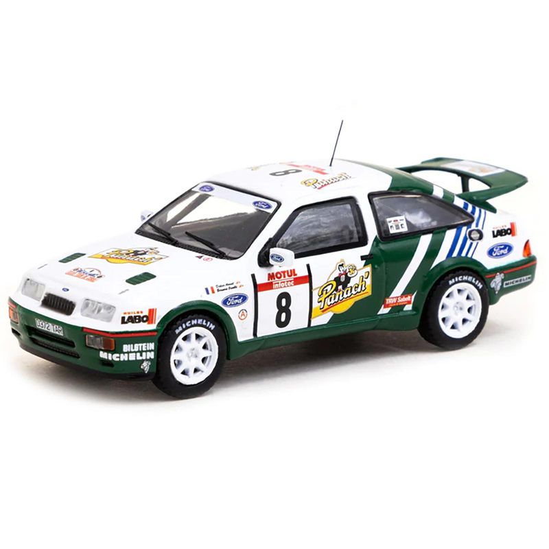 Ford Sierra RS Cosworth #8 Winner "Tour de Corse - Rallye de France" (1988) "Hobby64" 1/64 Diecast Model Car by Tarmac Works, 2 of 4