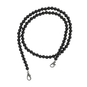 Unique Bargains Faux Pearl Handbag Strap Black 1 Pc - 1 of 4