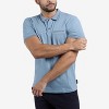 CULTURA Men's Short Sleeves 100% Cotton Polo With Jaquard Rib And Chest Rib Pocket - 3 of 4