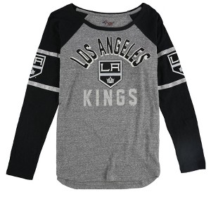 G-III Sports Womens LA Kings Graphic T-Shirt, Grey, Large - 1 of 2