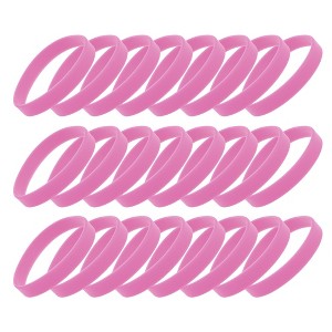 Unique Bargains Eye-catching Solid Silicone Bracelets 24 Pcs - 1 of 4