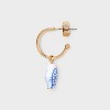 Fishing Day Hoop Earring Set 3pc - Universal Thread™ Gold - 3 of 3