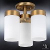 Urban Ambiance Luxury Contemporary Ceiling Fixture,  9.875"H x 11.75"W,  Brushed Bronze Finish, UHP2297 - 3 of 4
