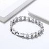 Biker Bracelet for Men Stainless Steel Bracelet Goth Motorcycle Bike Chain by Ginger Lyne - 2 of 4