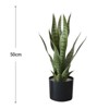 Nasitip Artificial Snake Plant, Agave Potted Plants Greenery for House Living Room Home Office Outside Garden Decoration - 2 of 4