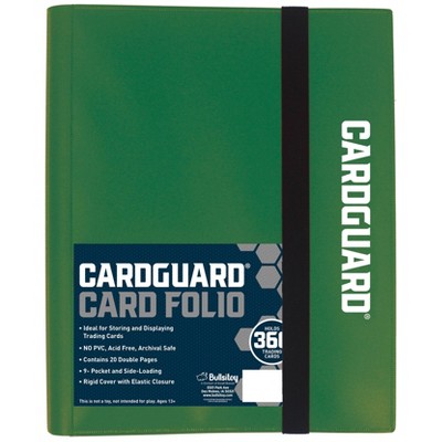CardGuard Premium 9-Pocket Trading Card Pro-Folio - Green