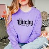 S.W.Smiley Witchy Bold - Women's Garment Dyed Graphic Sweatshirt - 2 of 4