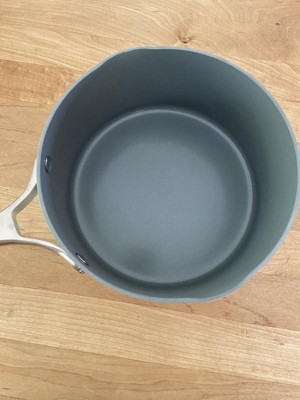 3qt Ceramic Nonstick Saucepan Cream - Figmint™ : Target