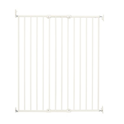 Scandinavian Pet Design Streamline Extra Tall 42" Animal Pet Safety Gate for Large and Small Dogs, White