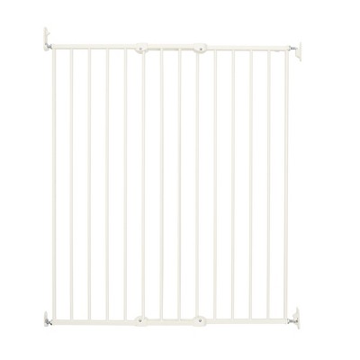 Scandinavian Pet Design Streamline Extra Tall 42" Animal Pet Safety Gate for Large and Small Dogs, White