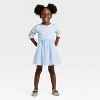 Toddler Girls' Long Sleeve Sparkle Ribbed Tulle Dress - Cat & Jack™ - 3 of 3
