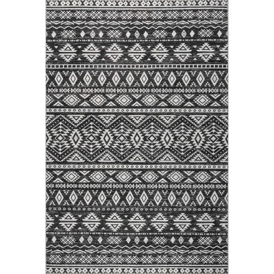 Nuloom Madlyn Pet Friendly Machine Washable Area Rug, 5' x 8', Charcoal