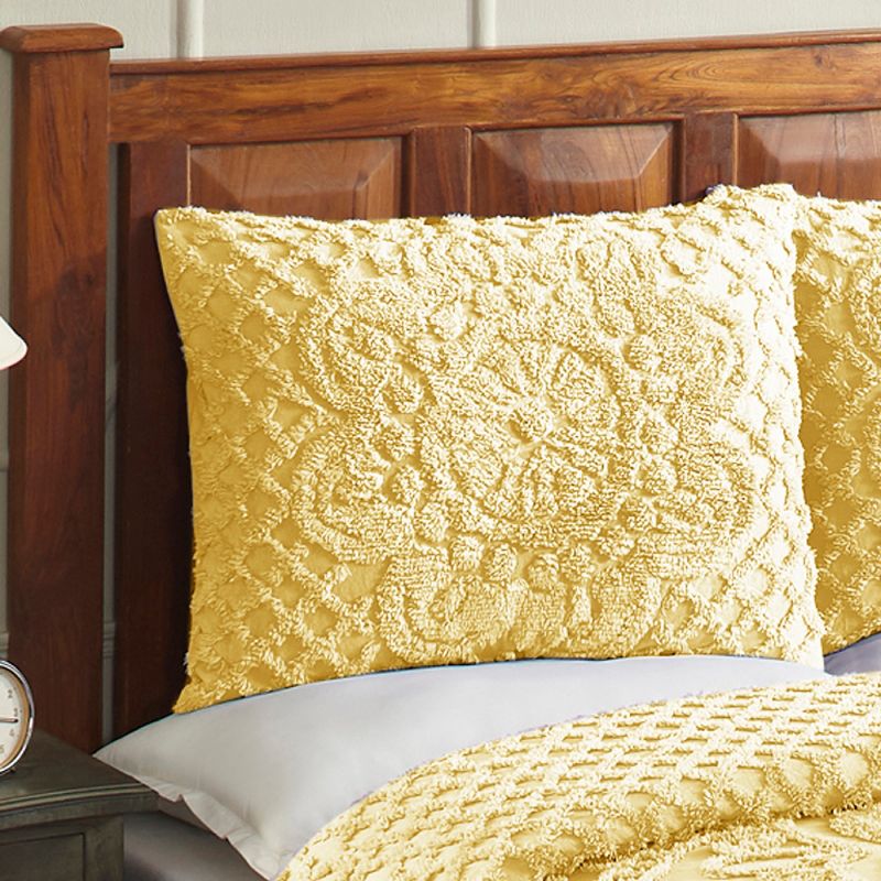 Trevor Collection 100% Cotton Tufted Unique Luxurious Bedspread & Sham Set - Better Trends, 3 of 9