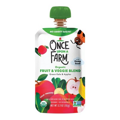 Once Upon a Farm Organic Fruit & Veggie Blends Variety Pack - 25.6oz/8ct