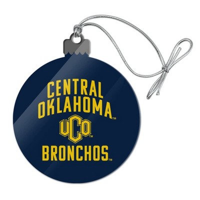 Central Oklahoma Bronchos Logo Acrylic Christmas Tree Holiday Ornament