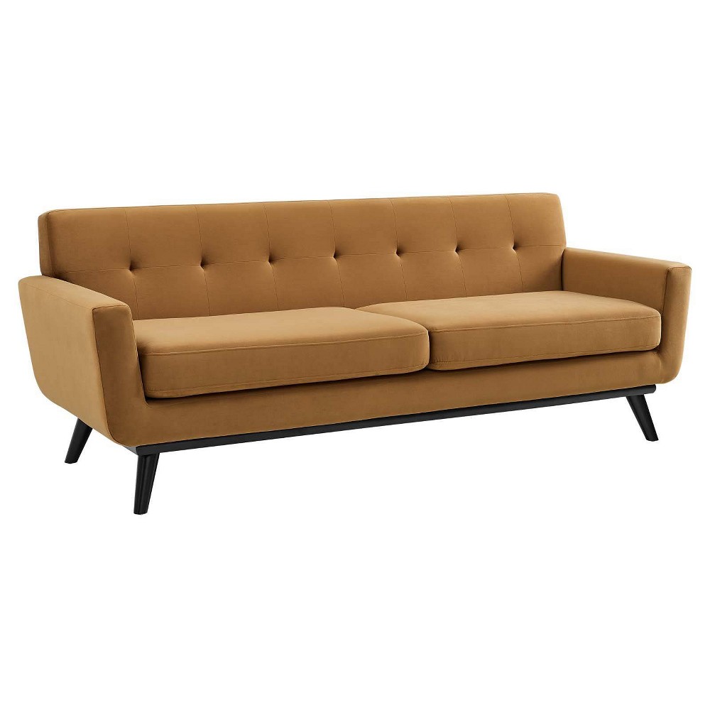 Photos - Sofa Modway Engage Performance Velvet  Cognac  