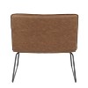 CAVINAS Faux Leather Accent Chair with Metal Sleigh Legs,Cozy Upholstered Living Room Chairs,Reading Chairs for Living Room - 4 of 4