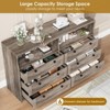 Dresser for Bedroom with Power Outlet, Modern 6 Drawer Dresser Wooden with LED Light, Large Capacity Storage Dressers Bedroom, Tv Stand Dresser - 4 of 4