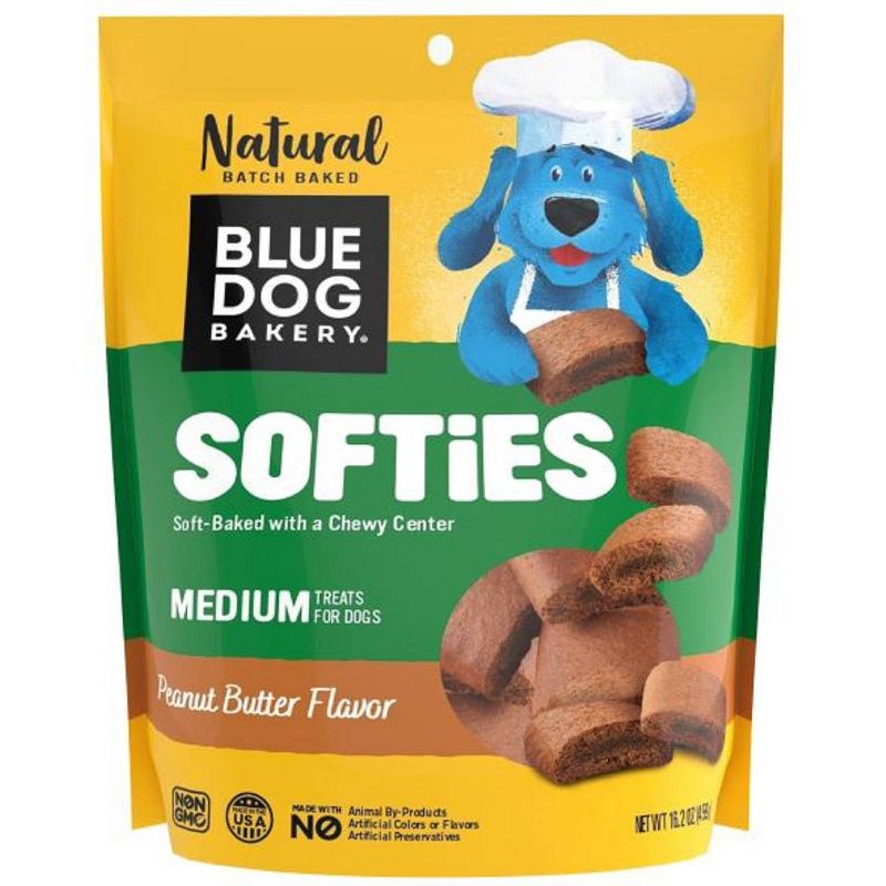 Blue Dog Bakery Peanut Butter Softies Chewy Dog Treats Dog Treats - 16.2oz, 1 of 5