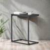 End Table Small Side Table Bed Side Table Side Table For Couch Mesitas Para Sala C Shape End Table - 2 of 4