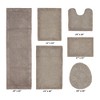 Edge Bath Rug 100% Premium Cotton Ultra-Soft Water Absorbent Tufted Solid Reversible 6 Piece Bathroom Rug Set for Machine Washable Bathmat - 2 of 4