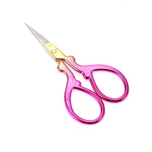 Unique Bargains Women Embossed Scissors Eyebrow Trimmer Scissors 1 Pc - 1 of 3
