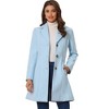 INSPIRE CHIC Women's Single Breasted Notched Lapel Long Winter Coats - 2 of 4