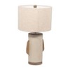 SAGEBROOK HOME 24" Ecomix Organic Table Lamp Ivory: Polyester Shade, Resin Body, UL Listed - 3 of 4