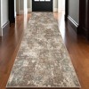 Ivory Brown And Green Abstract Area Rug - 2 of 4
