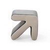 Vynxaria Modern Velvet Stool ¨C Multifunctional Arrow Design Ottoman for Kids & Home - 2 of 3