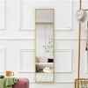 Rect Mirror Full Length,Floor Mirror With Stand, Aluminum Alloy Full Body Mirror, Standing Hanging Or Leaning Against Wall -The Pop Home - 3 of 4