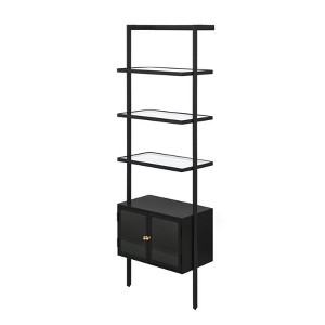 MH London Picton Iron & Glass Bookcase - 1 of 1