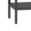 SEVOBAL Utility Storage Shelves Freestanding Shelf with Four Compartments for Living Room Bedroom or Office, Black, 33.46"*13.78"*70.87" - 4 of 4