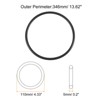 Unique Bargains Rubber Universal Sewing Machine Motor Stretch Belt Seal Repair Parts 5 Pcs - 2 of 4